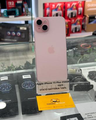 Apple iPhone 15 Plus 256GB - BATTERIA 100%