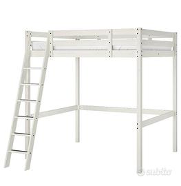Letto matrimoniale a soppalco Ikea Stora.