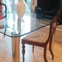 Tavolo di design in cristallo Marco Zanuso