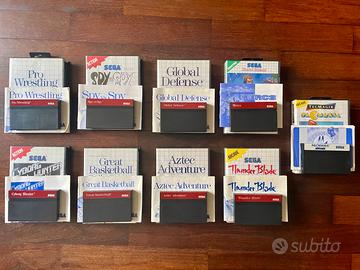 Lotto di 13 giochi Sega Master System Plus