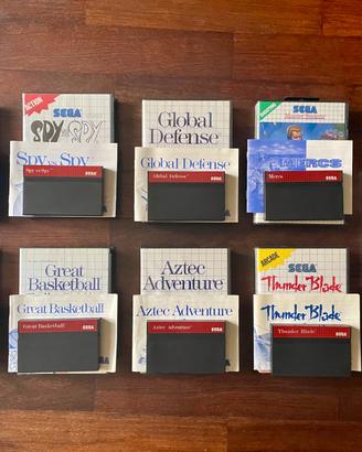 Lotto di 13 giochi Sega Master System Plus