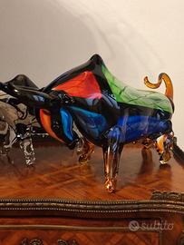 Toro murano colorato 