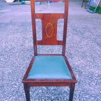 Sedie retrò con intarsio