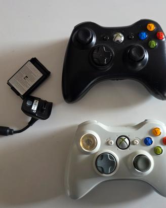 Coppia Controller Xbox 360 + Kit Ricarica