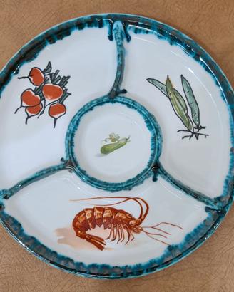 PIATTO PER ANTIPASTI CERAMICA IMOLA diam. 24,5 cm