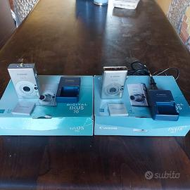 2 fotocamere canon ixus  2 caricabatterie original