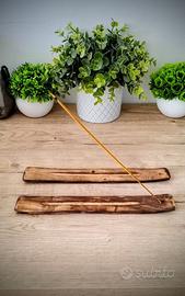 Due porta incenso in legno