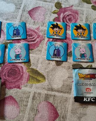 CARTE DRAGON BALL DAIMA KFC - MEMO GAME - SET 6 CA
