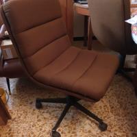 coppia di poltrone da ufficio vintage