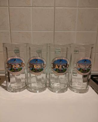 Set 4 boccali birra Jacob Bodenwöhr bavarese