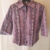 CAMICIA LILLA FANTASIA PITONE "PLEASE" DONNA TG M