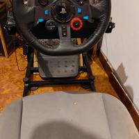Postazione simracing: G29+sedile+telaio