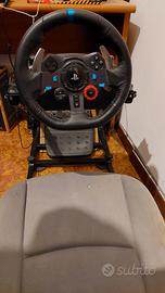 Postazione simracing: G29+sedile+telaio