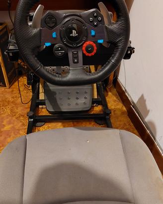 Postazione simracing: G29+sedile+telaio
