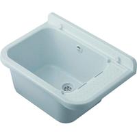 Lavandino - Pilozzo a Muro in Resina Bianco