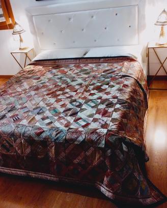 Copriletto Patchwork in seta