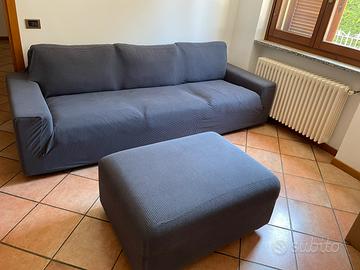 Divano ikea Vimle 3 posti grigio e il suo pouf