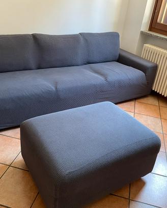 Divano ikea Vimle 3 posti grigio e il suo pouf
