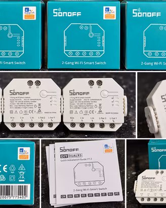 3x SONOFF DUALR3 WiFi Smart Switch 2 Canali Tappar