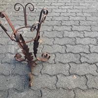 Porta vasi giardino vintage ferro battuto
