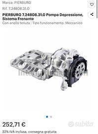 PIERBURG 7.24808.31.0 Pompa BMW (N47 2.0) Nuova!