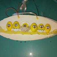 quadretto con pulcini "pasquali"