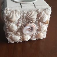 Lumino di conchiglie portacandela