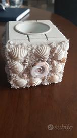 Lumino di conchiglie portacandela