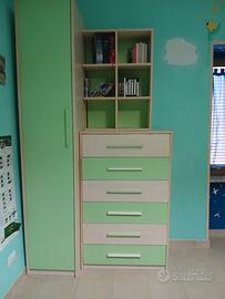 Mobili cameretta verde Acqua