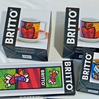 2 tazzine Britto  zuccheriera  vassoio