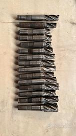 Lotto 38 Frese HSS per Fresatrice – varie misure