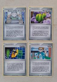 Lotto 4 carte trainer Ex emerald Pokemon 