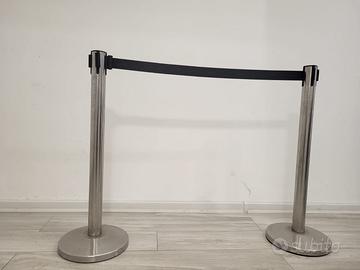 2 colonnine tendinastro segnapercorso inox