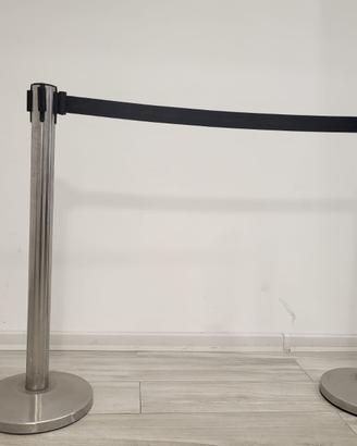 2 colonnine tendinastro segnapercorso inox