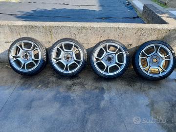 cerchi abarth 595 con pneumatici m+s