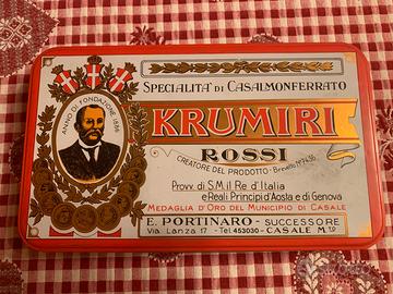 Scatola di latta Krumiri Rossi
