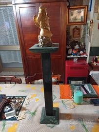COLONNA MARMO GRANITO FATTO A MANO CON ANGIOLETTO 