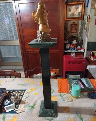 COLONNA MARMO GRANITO FATTO A MANO CON ANGIOLETTO 
