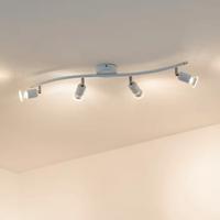 Faretti bianchi con lampadine alogene 