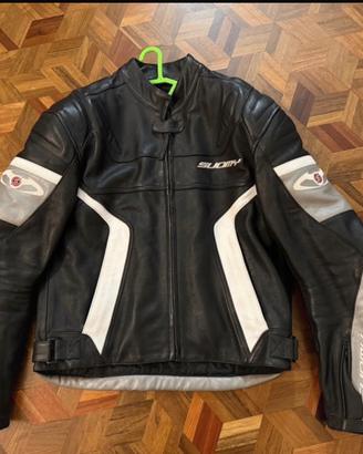 Giacca moto in pelle