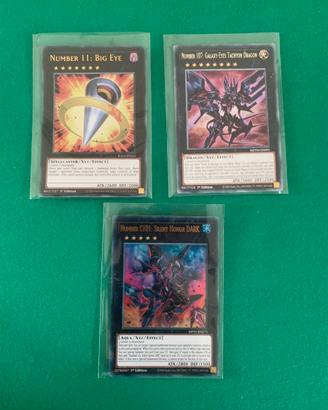 Lotto carte yugioh Xyz