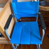 Sedia comoda con rotelle