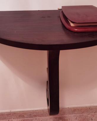 mensola di ingresso in noce antica