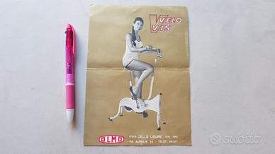 Olmo Velo Vis Cyclette anni '60 depliant epoca