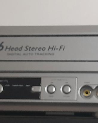LETTORE VHS DVD DIVX CD MP3, 6 TESTINE HIFI STEREO