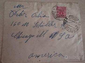 Busta 1944 PALERMO - USA "Allied Military Postage"