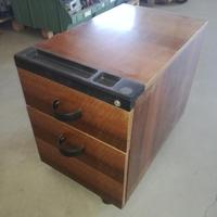 Cassettiera in Legno con ruote e 2 cassetti Misur