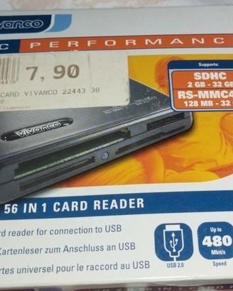 Vivanco 56-in-1 USB 2.0 Card Reader 