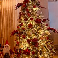 Albero di natale ottime condizione innevato