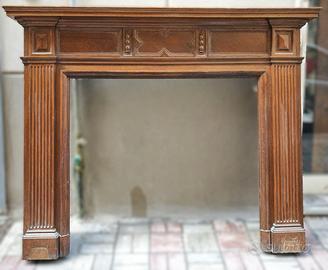 Antico camino in legno di castagno, '800